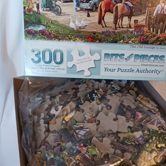 Bits and Pieces "The Old Garage" 300-Piece Puzzle by Steve Crisp - Picture 2 of 2